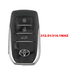 Llave remota inteligente original Toyota Land Cruiser 2022-2024 de 3 botones, 314,1/312,51 MHz, 8990H-60331