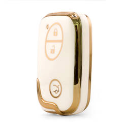Nano High Quality Cover For BYD Remote Key 3 Button White Color BYD-E11J3B