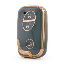 Nano High Quality Cover For BYD Remote Key 3 Button Gray Color BYD-E11J3B