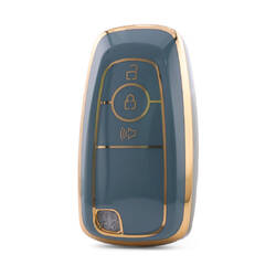 Nano High Quality Cover For Ford Remote Key 3 Button Gray Color Ford-B11J3B