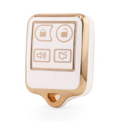 Nano High Quality Cover For Ford Remote Key 4 Button White Color Ford-M11J4