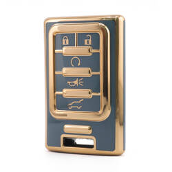 Nano High Quality Cover For Cadillac Remote Key 5 Button Gray Color CDLC-C11J5A