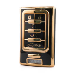 Nano High Quality Cover For Cadillac Remote Key 5 Button Black Color CDLC-C11J5B
