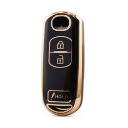 Cover di alta qualità nano per chiave telecomando Mazda 3 pulsanti colore nero MZD-A11J3B