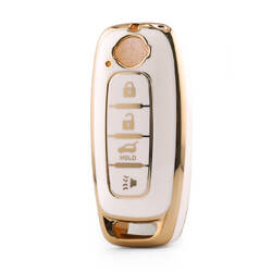 Cover di alta qualità nano per chiave telecomando Nissan 4 pulsanti colore bianco NS-C11J4B