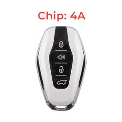 Jetour Original Smart Remote Key 3+1 Buttons 433MHz 4A Chip White Color