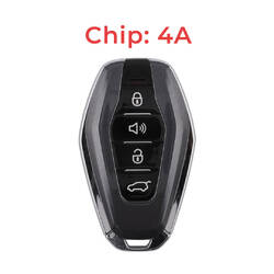 Jetour Original Smart Remote Key 3+1 Buttons 433MHz 4A Chip Black Color