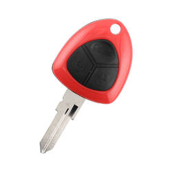 Ferrari Non-Flip Remote Key Shell 3 Buttons Normal Blade Red Color