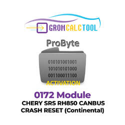 GromCalcTool 0172 Module CHERY SRS RH850 CANBUS CRASH RESET (Continental)