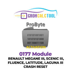 GromCalcTool 0177 Module RENAULT MEGANE III, SCENIC III, FLUENCE, LATITUDE, LAGUNA III CRASH RESET