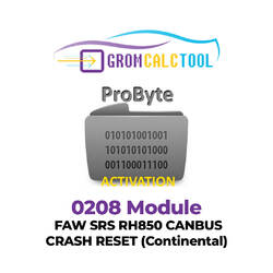 GromCalcTool 0208 Módulo FAW SRS RH850 CANBUS CRASH RESET (Continental)