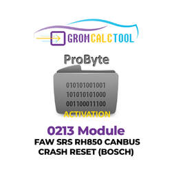 GromCalcTool 0213 Módulo FAW SRS RH850 CANBUS CRASH RESET (BOSCH)