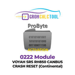Módulo GromCalcTool 0222 Voyah SRS RH850 CANBUS Crash Reset (Continental)