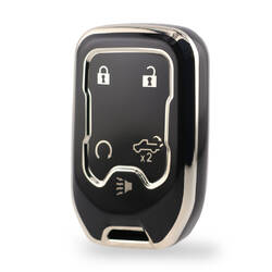 Nano High Quality Cover For GMC Remote Key 5 Button Black Color Silver Frame GMC-A11Y5B