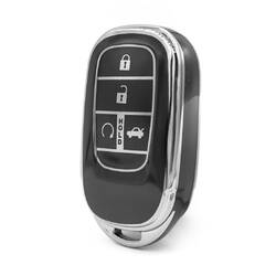 Nano High Quality Cover For Honda Remote Key 4 Button Black Color Silver Frame HD-G11Y4A