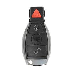 Mercedes BGA Chrome Remote Key Shell 2 + 1 Botón