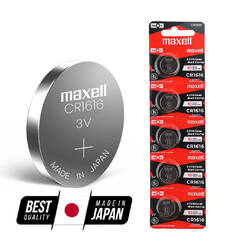 Maxell CR1616 Universal Battery Cell Card (5 PCs Pack)