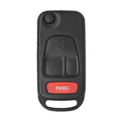 Mercedes Benz ML Flip Remote Key Shell 4 botones HU64 Blade