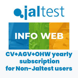 Jaltest 70604046 INFO Web. Abbonamento annuale CV+AGV+OHW. Utenti non Jaltest