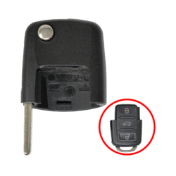 Volkswagen VW Flip Remote Head tipo cuadrado
