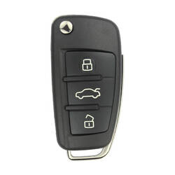 Audi A3 2014 Flip Remote Key 48 TP25 Transponder 3 Buttons 433MHz