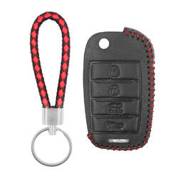 Кожаный чехол для Kia Flip Remote Key 3 + 1 кнопки