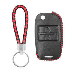 Кожаный чехол для Kia Flip Remote Key 2 Buttons KA-J