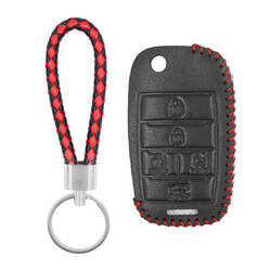 Кожаный чехол для Kia Flip Remote Key 5 кнопок