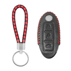 Leather Case For Nissan Smart Remote Key 3 Buttons
