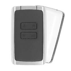 REN Megane 4 Talisman Espace 5 Akıllı Anahtar Kart Kabuğu 4 Buton Beyaz Renk