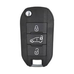 Peugeot Flip chıave remota 3 pulsantı  Slider Door 434MHz chip 4A
