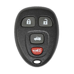 Chevrolet GMC 2008-2012 Guscio chiave telecomando 3+1 pulsanti con supporto batteria