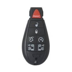 Jeep Dodge Chrysler Fobik Remote Key 6 + 1 Buttons 433MHz HITAG 2 - ID46 -PCF7941 Transponder