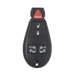 Chrysler Jeep Dodge Fobik Shell chiave remota 5 pulsanti con 2 porte scorrevoli