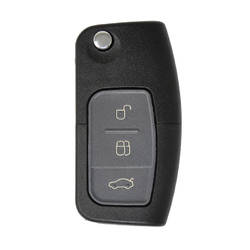 Ford Flip Remote Key Shell 3 Buttons HU101 Blade