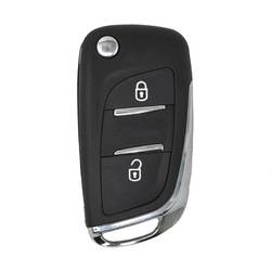 Carcasa para mando a distancia Citroën Flip de 2 botones con soporte para pilas