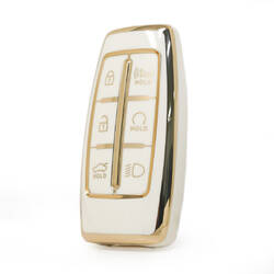 Нано-чехол высокого качества для дистанционного ключа Genesis 5 + 1, кнопки автоматического запуска, белый цвет