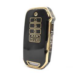 Нано-чехол высокого качества для Kia Smart Remote Key 9 кнопок черного цвета J11J9