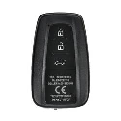 Toyota Land Cruiser Prado 2018-2019 Guscio chiave telecomando intelligente originale 3 pulsanti 89072-60G20