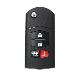 Keydiy KD chiave telecomando universale flip 3+1 pulsanti Mazda tipo B14-3+1