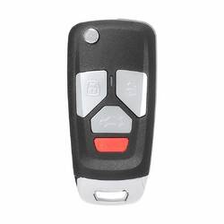 Xhorse VVDI VVDI2 Wire Flip Remote Key 3+1 Button Audi Style  XKAU02EN