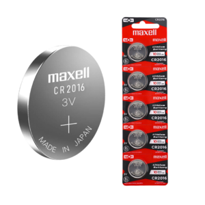 Scheda batteria universale Maxell CR2016 (confezione da 5 pezzi)