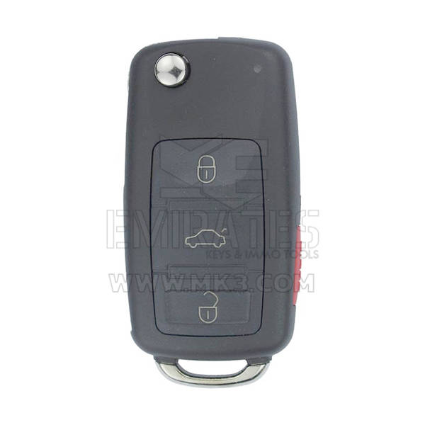 Volkswagen Touareg Chiave Telecomando Flip 3+1 Pulsanti 433MHz PCF7946 Transponder