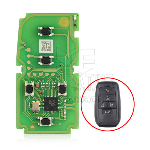 Xhorse XSTO20EN Toyota Smart Key universale PCB 5 pulsanti