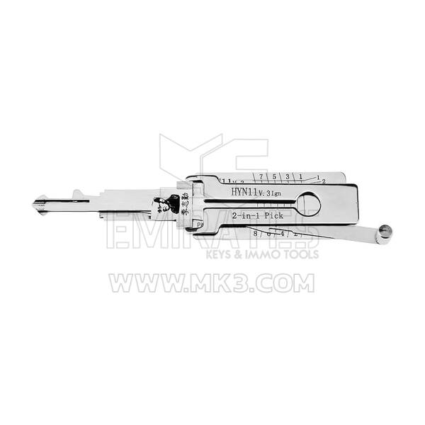Herramienta decodificadora de selección original Lishi 2 en 1 HYN11 (HYN6) +