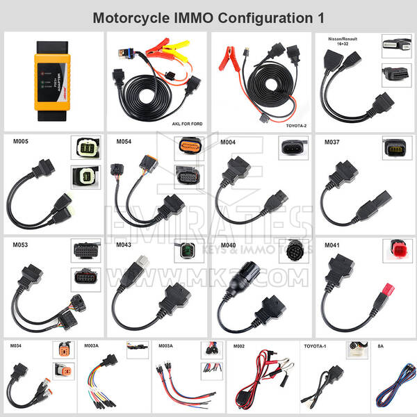 Configuration 1 des kits d'immobilisation OBDStar MOTO