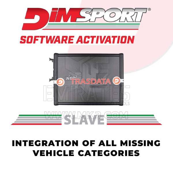 Dimsport - NEW TRASDATA SLAVE - INTEGRATION OF ALL MISSING VEHICLE CATEGORIES (AV99NT001-UP) Activation