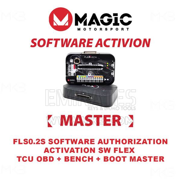 MAGIC MOTORSPORT FLS0.2M Software Authorization Activation SW Flex TCU OBD + Bench + Boot Master