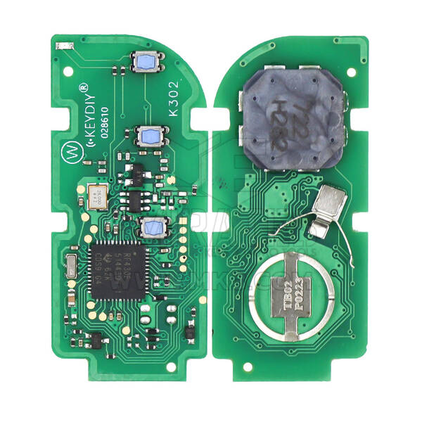 KeyDiy KD TB02-3 Lexus Evrensel Akıllı Anahtar PCB 3 Düğmeli 8A Transponder