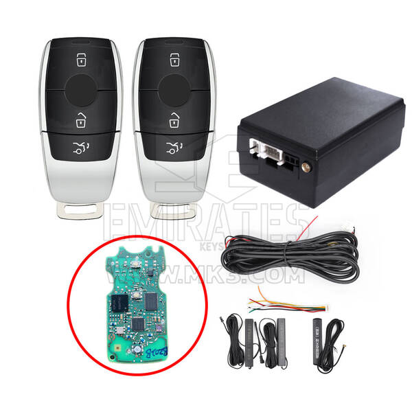 Keyless Entry Kit For Mercedes FBS4 cars works with Factory OEM Push Start Button (Add Key) ESW309C-BE2